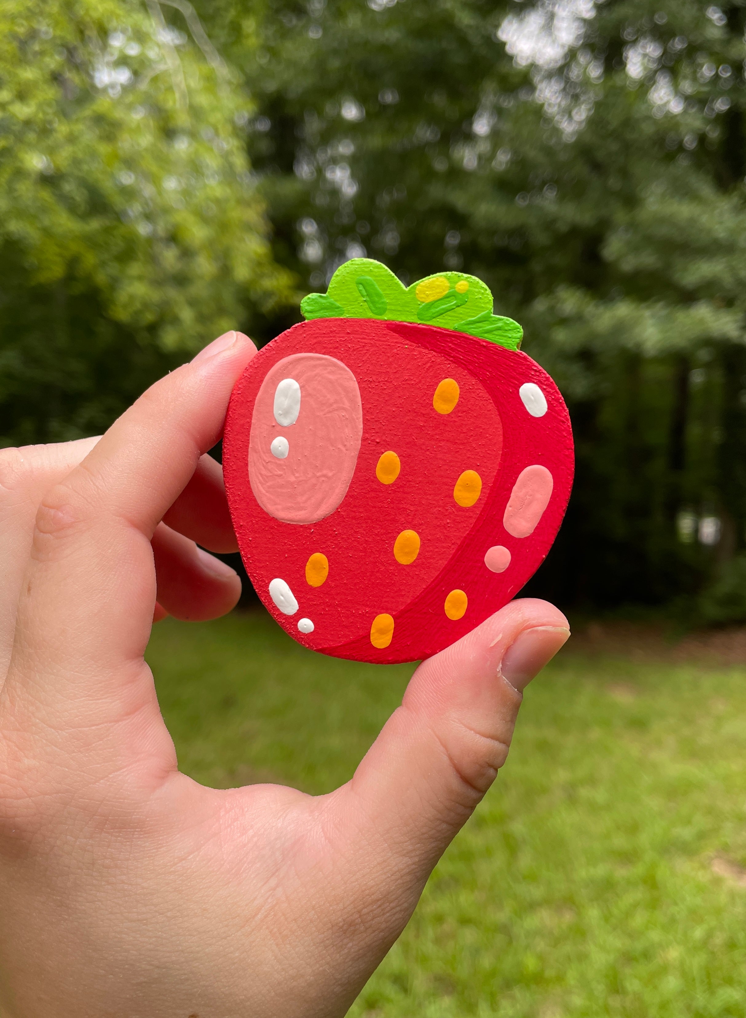 Chunky Strawberry Magnet