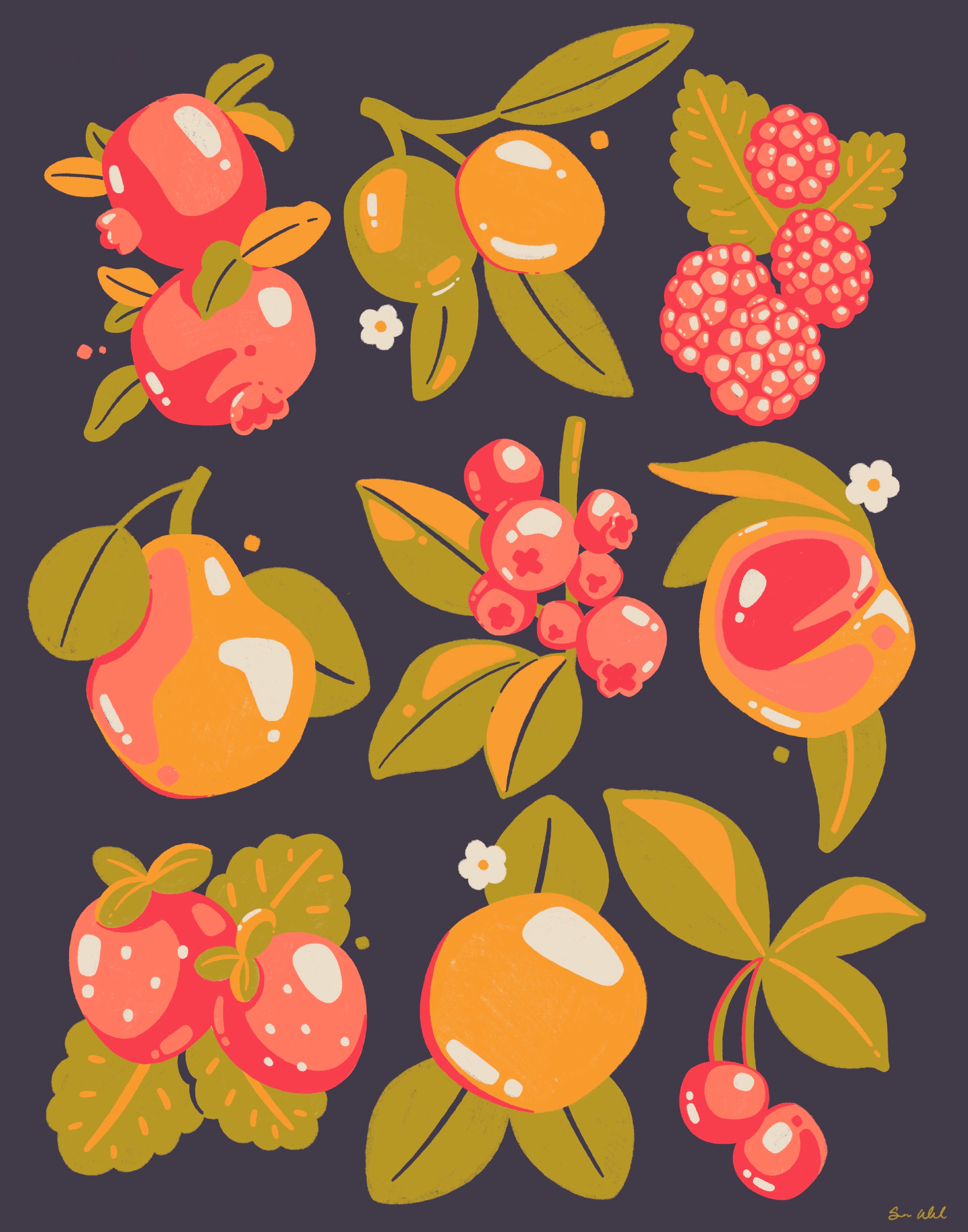 Summer Fruit 11x14 Print